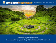 Tablet Screenshot of ambienthypnosis.com